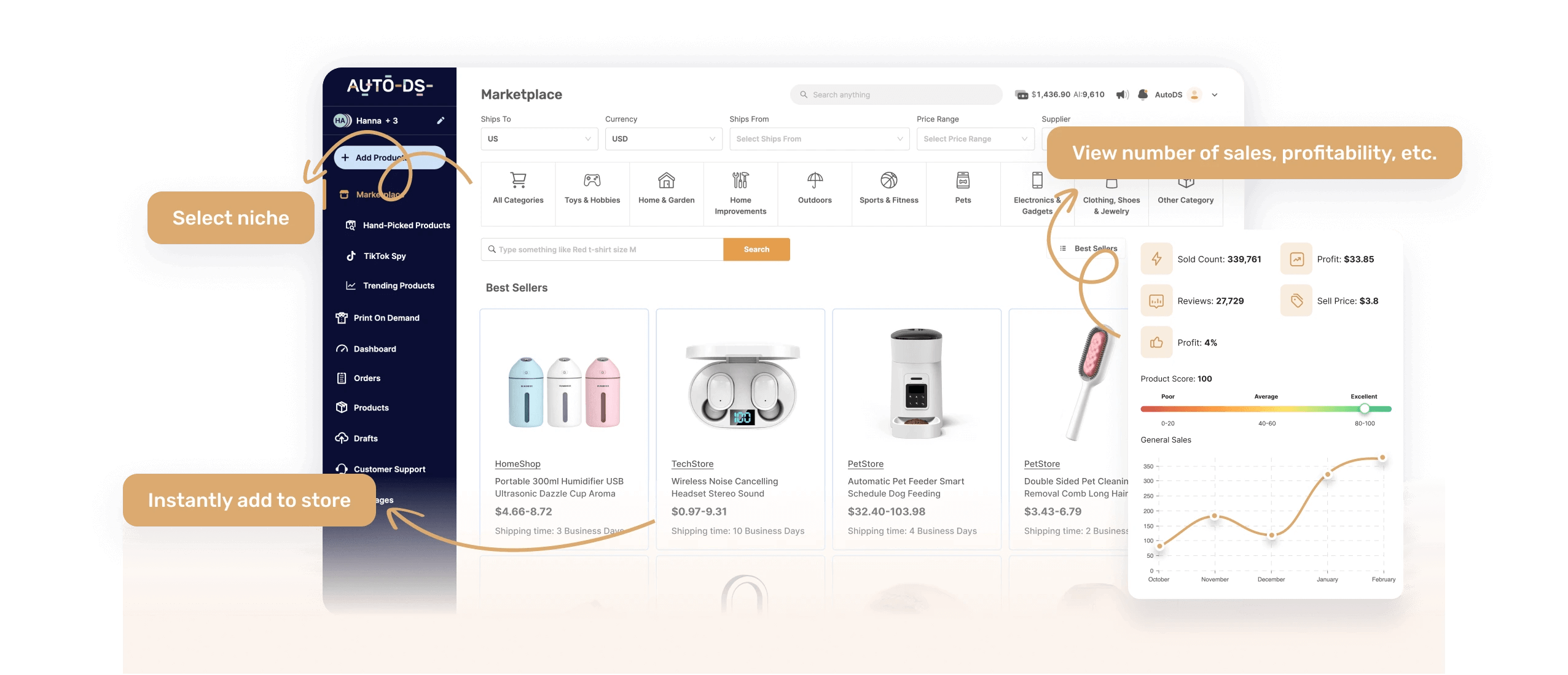 Find winning products