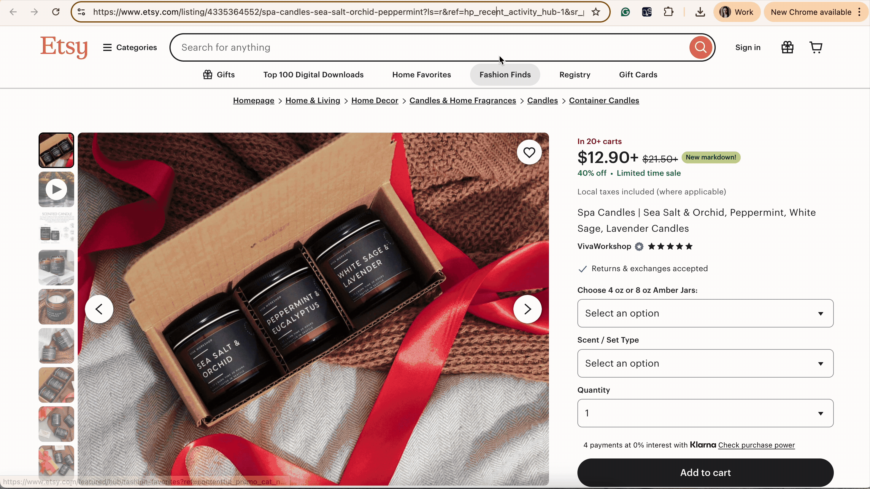 AutoDS's importing tools to start dropship selling candles